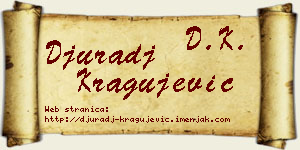 Đurađ Kragujević vizit kartica